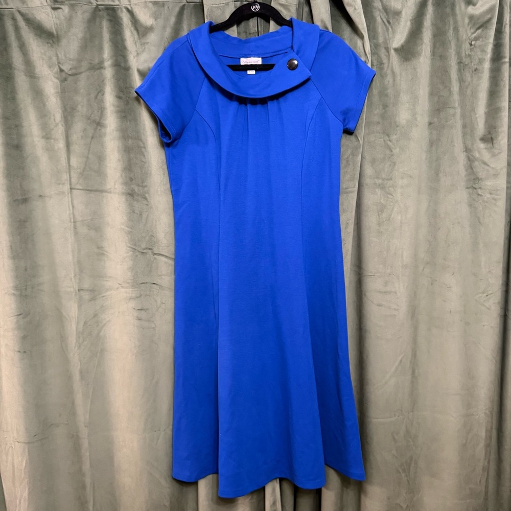 Coldwater Creek Royal Blue Midi Dress